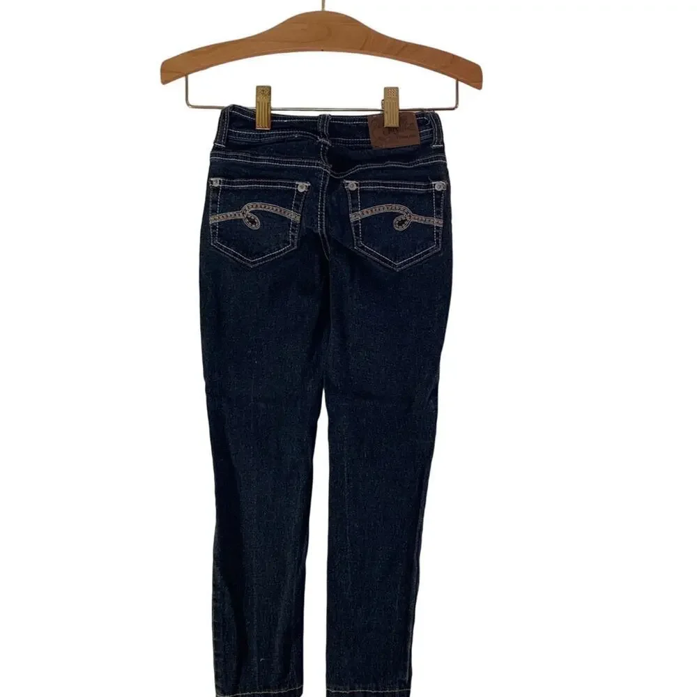 JUSTICE Girl’s Simply Low Dark Wash Skinny Jeans / Size: 6 Slim